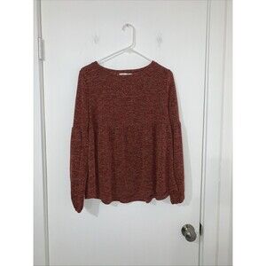 Ladies Emerald Spice Rose Boho Oversized Top Sz Large